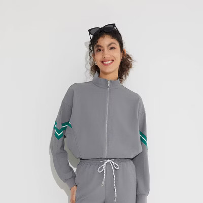 Women's Athleisure Jacket - Wild Fable™ Gray M | Target