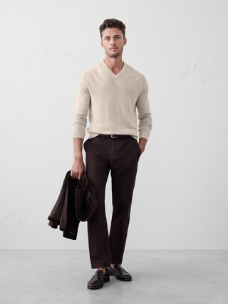 Merino Wool V-Neck Sweater | Banana Republic Factory