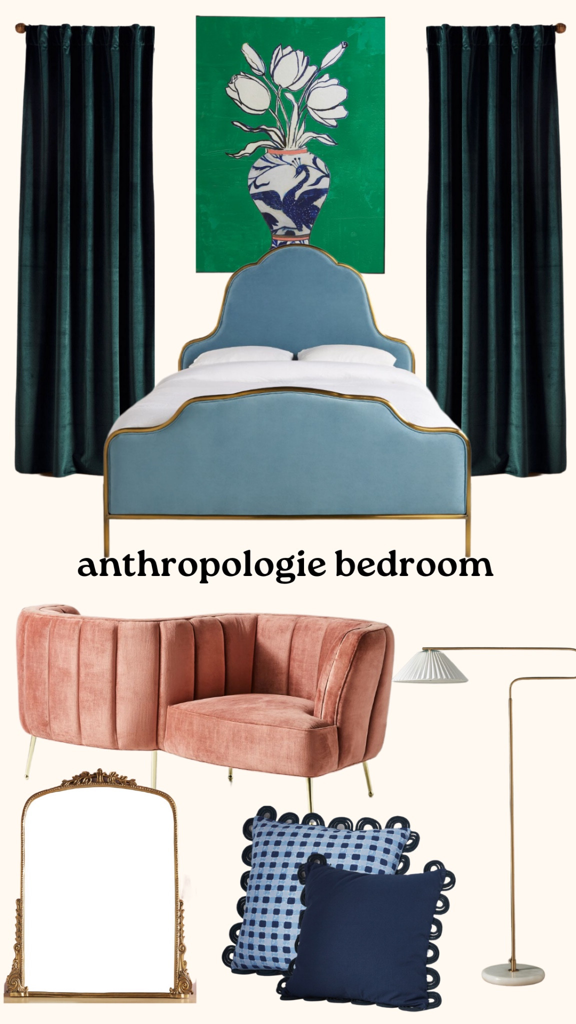 anthropologie bedroom! #springhomedecor #bedroom #bedroommoodboard #LTKFind 

#LTKSeasonal #LTKhome