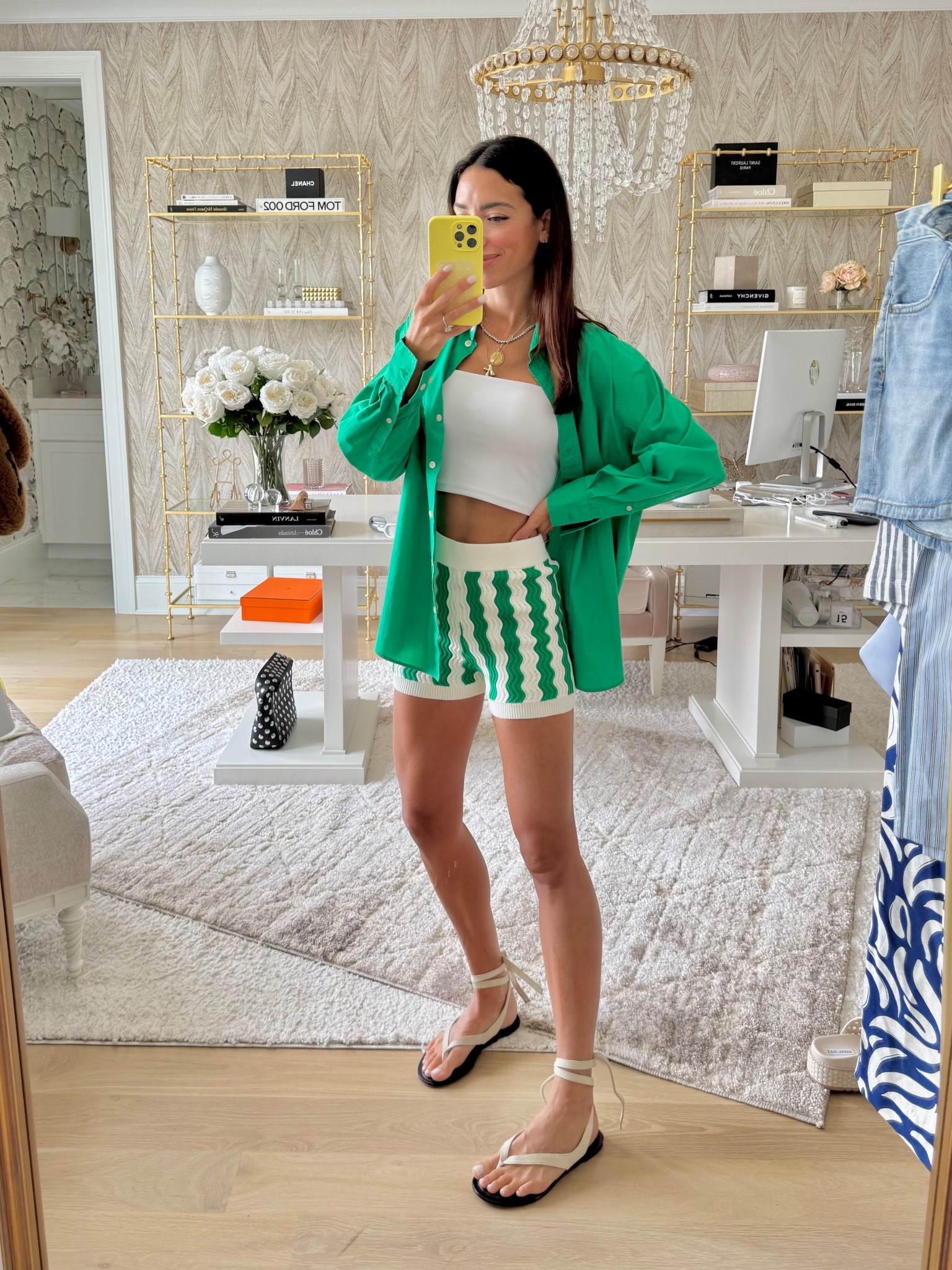 Green pattern shorts 

Code: KATEHUGGS30

#LTKSummerEdit #LTKFindsUnder100 #LTKStyleTip