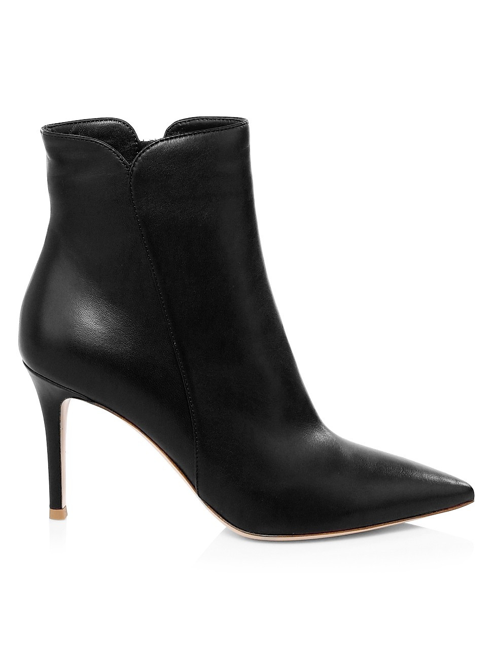 Gianvito Rossi Women's Levy Leather Ankle Boots - Black - Size 8.5 | Saks Fifth Avenue