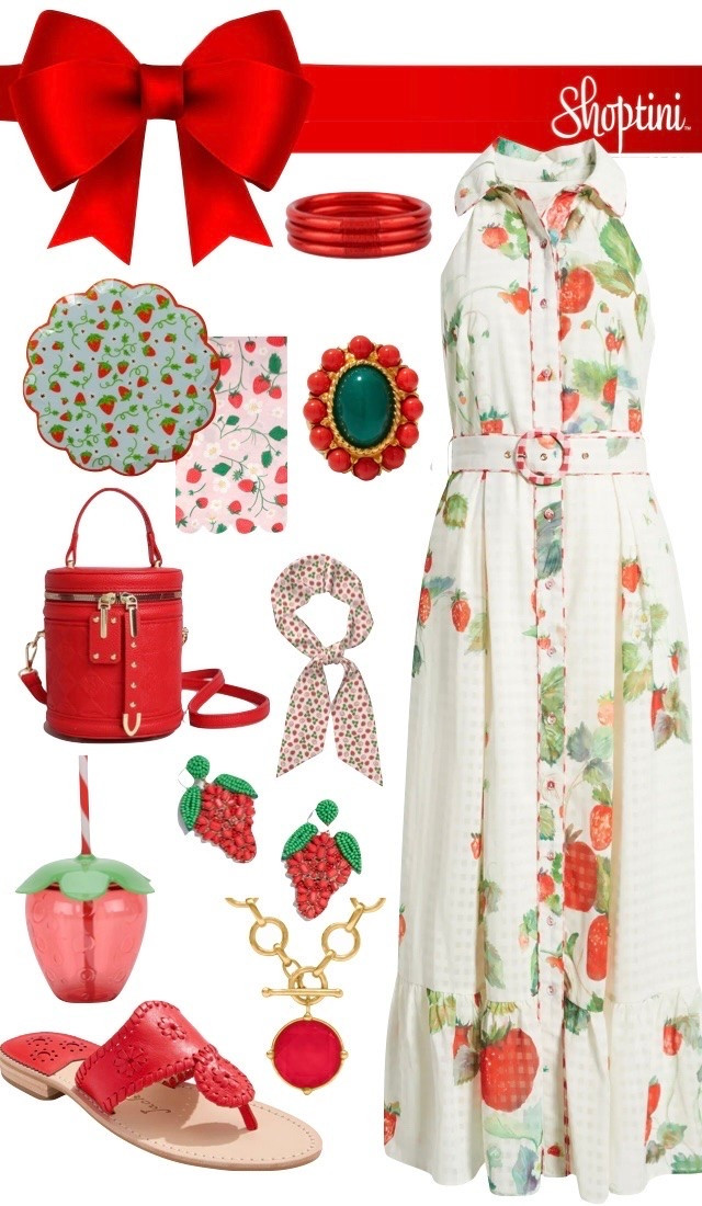 Strawberry Fields of Summer Dress / Strawberry theme party dress / fruit fashion

#LTKootd #LTKSeasonal #LTKOver40