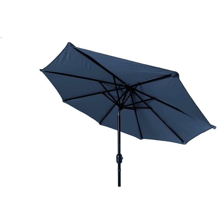 Trademark Innovations 10' Tilt Crank Market Patio Umbrella, Blue | Walmart (US)