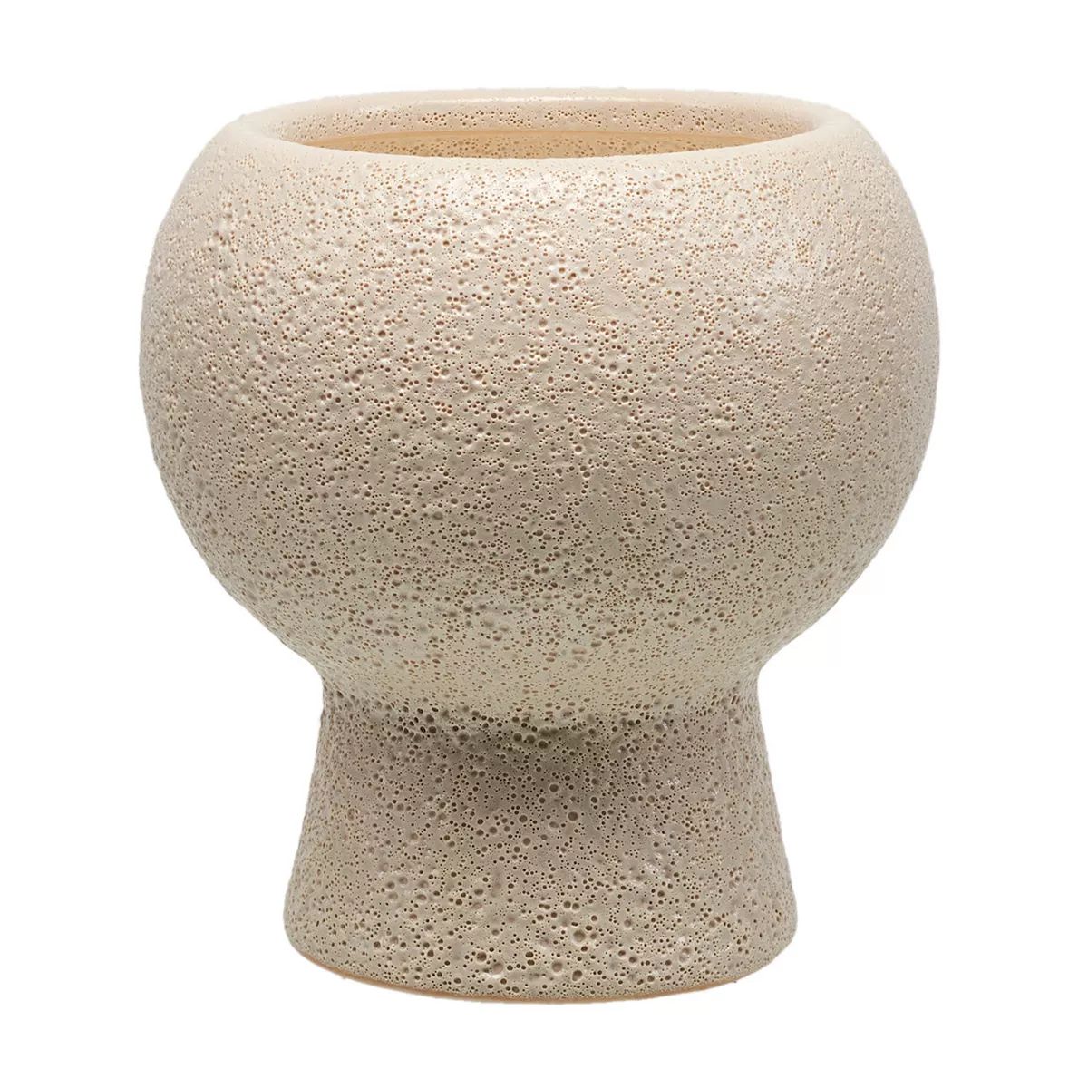Sonoma Goods For Life® Sugared Vanilla 14-oz. Textured Ceramic Pedestal Candle | Kohl's