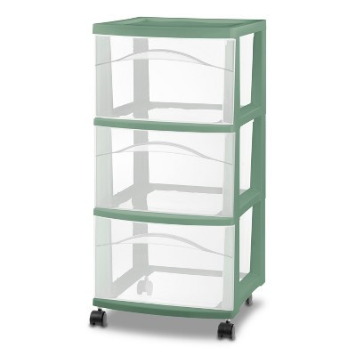3 Drawer Medium Cart Versatile Green - Brightroom™ | Target