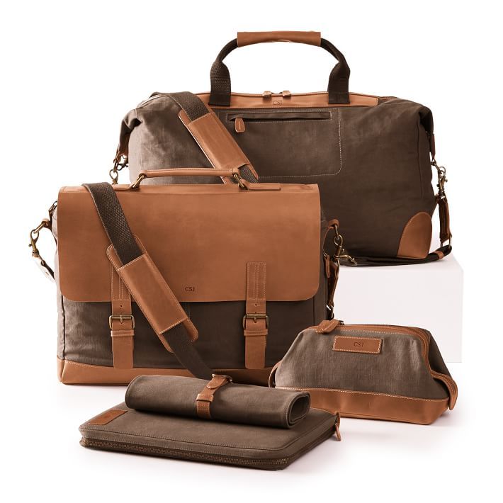 Beckett Waxed Canvas and Leather Weekender | Mark and Graham