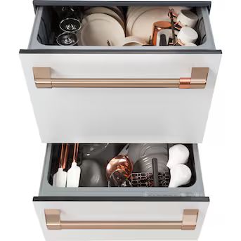 Cafe 49-Decibel 24-in Double-Drawer Dishwasher (Matte White) Lowes.com | Lowe's