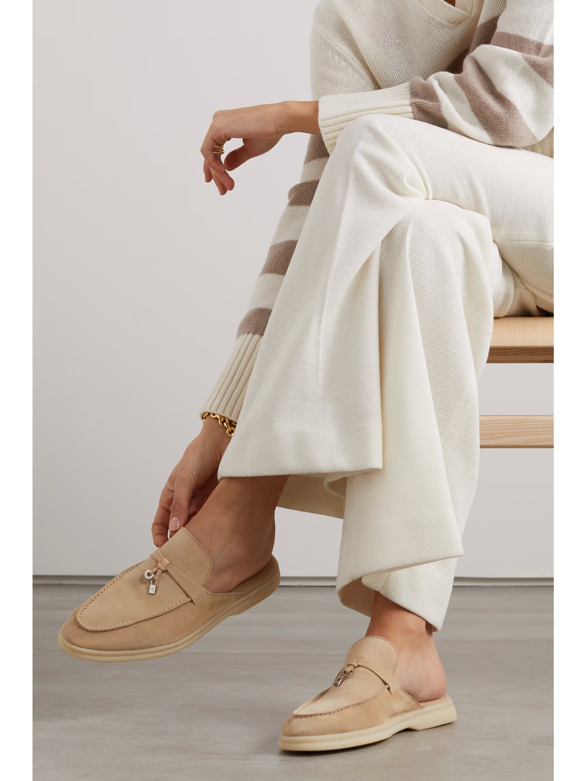 Babouche Charms Walk suede slippers | NET-A-PORTER (US)