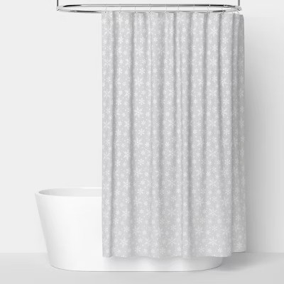 72"x72" Snowflake Christmas Shower Curtain - Wondershop™ | Target