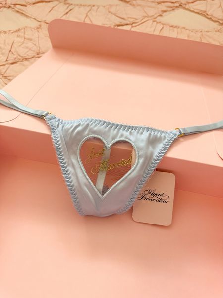 The cutest something blue for your wedding day 🤍 

Agent Provocateur Ettie Bridal Thong #LTKunder100

#LTKGiftGuide #LTKwedding