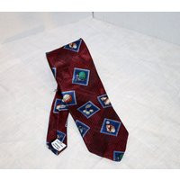 Vintage Andhurst Kids Tie Burgundy Sports Theme | Etsy (US)