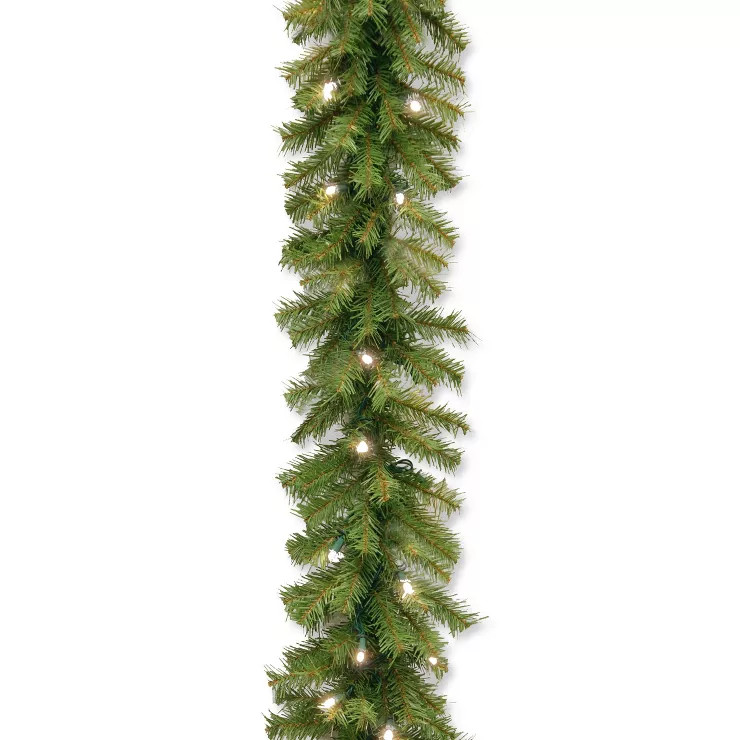 National Tree Company Pre-Lit Artificial Christmas Garland, Green, Norwood Fir, White Lights, Plu... | Target
