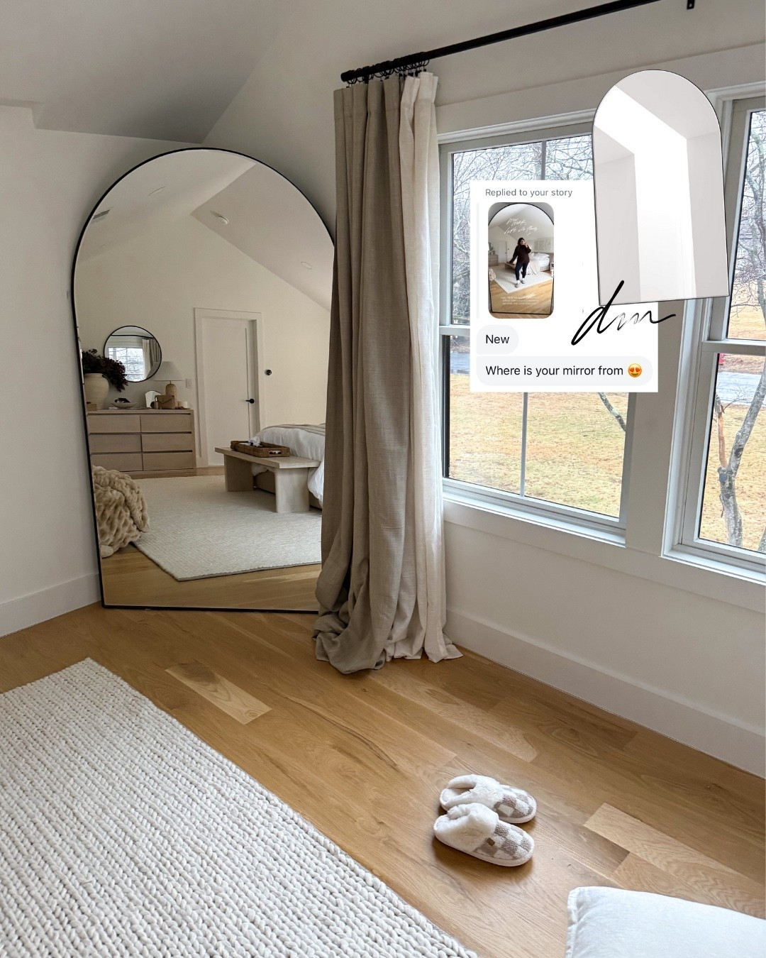 in my dms: I absolutely loveeee the quality of this round black mirror! linking the Amazon version one that I also have in a different room too, but this one is worth the price! 

#LTKHome