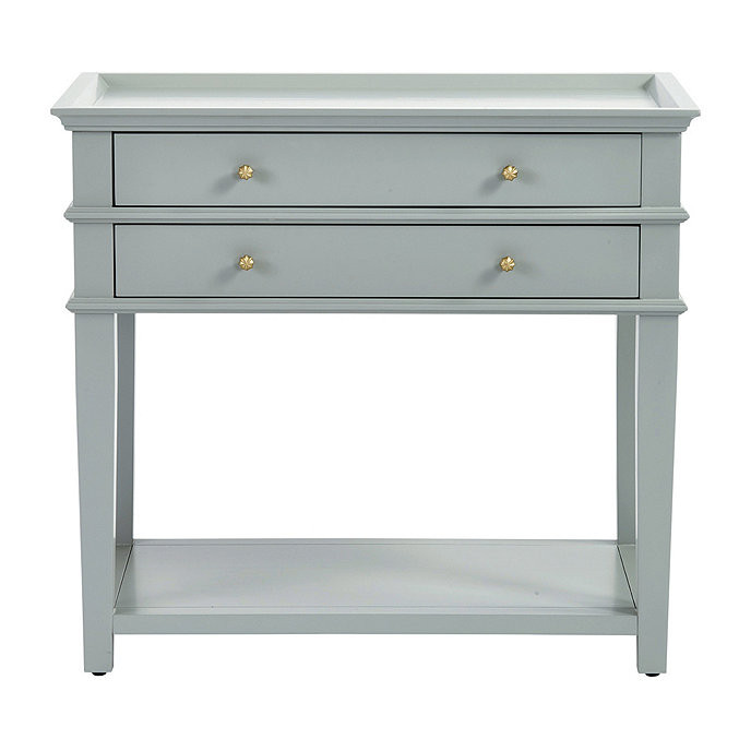 Grace 2 Drawer Open Shelf Side Table | Ballard Designs, Inc.