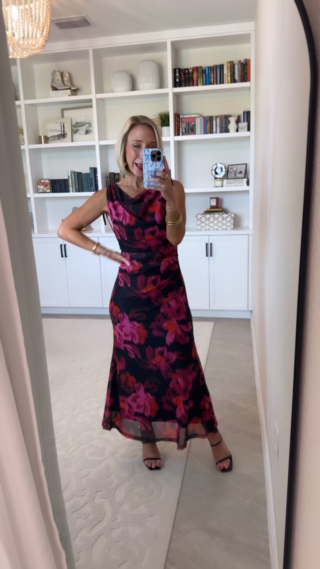 Amazon - wedding and special occasion dresses. Floral Mesh Bodycon Sleeveless Ruched Maxi Dress- size small. 9 colors. 

#LTKOver40#LTKSeasonal#LTKWedding 

 