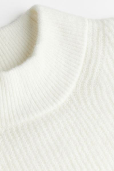 Knit Mock Turtleneck Dress - Beige - Ladies | H&M US | H&M (US + CA)