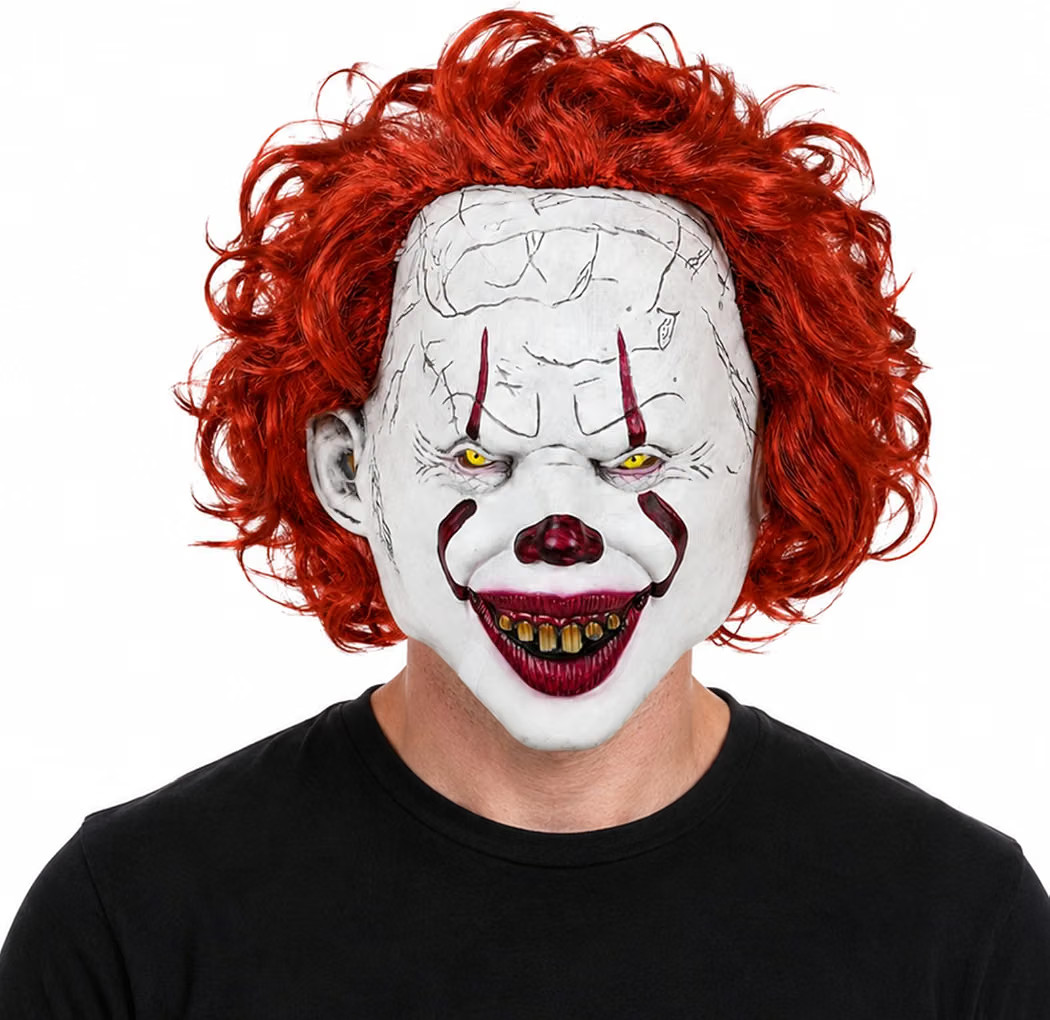Clown Mask for Adult Horror Devil Mask, Scary Costume Halloween Creepy Cosplay Party Decoration P... | Amazon (US)