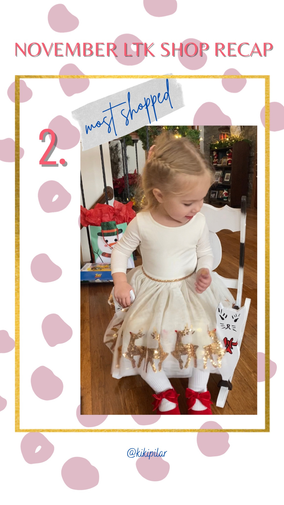 white christmas dresses Olympe Green Long Sleeve Smocked Dress main image 1