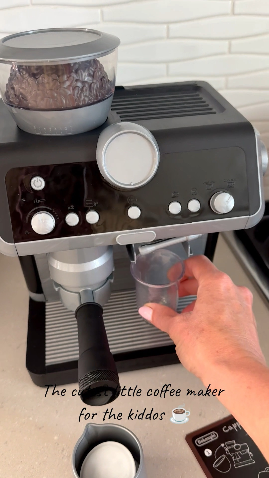 I found the cutest little coffee maker for my kids ☕️ Ella has been obsessed with stealing my coffees lately 😂 This one has great storage & makes coffee sounds! 

Amazon, kids toys, kids coffee maker, kids gift ideas, toddler toys, pretend play for kids

#LTKmomlife #LTKKids #LTKmorningroutine