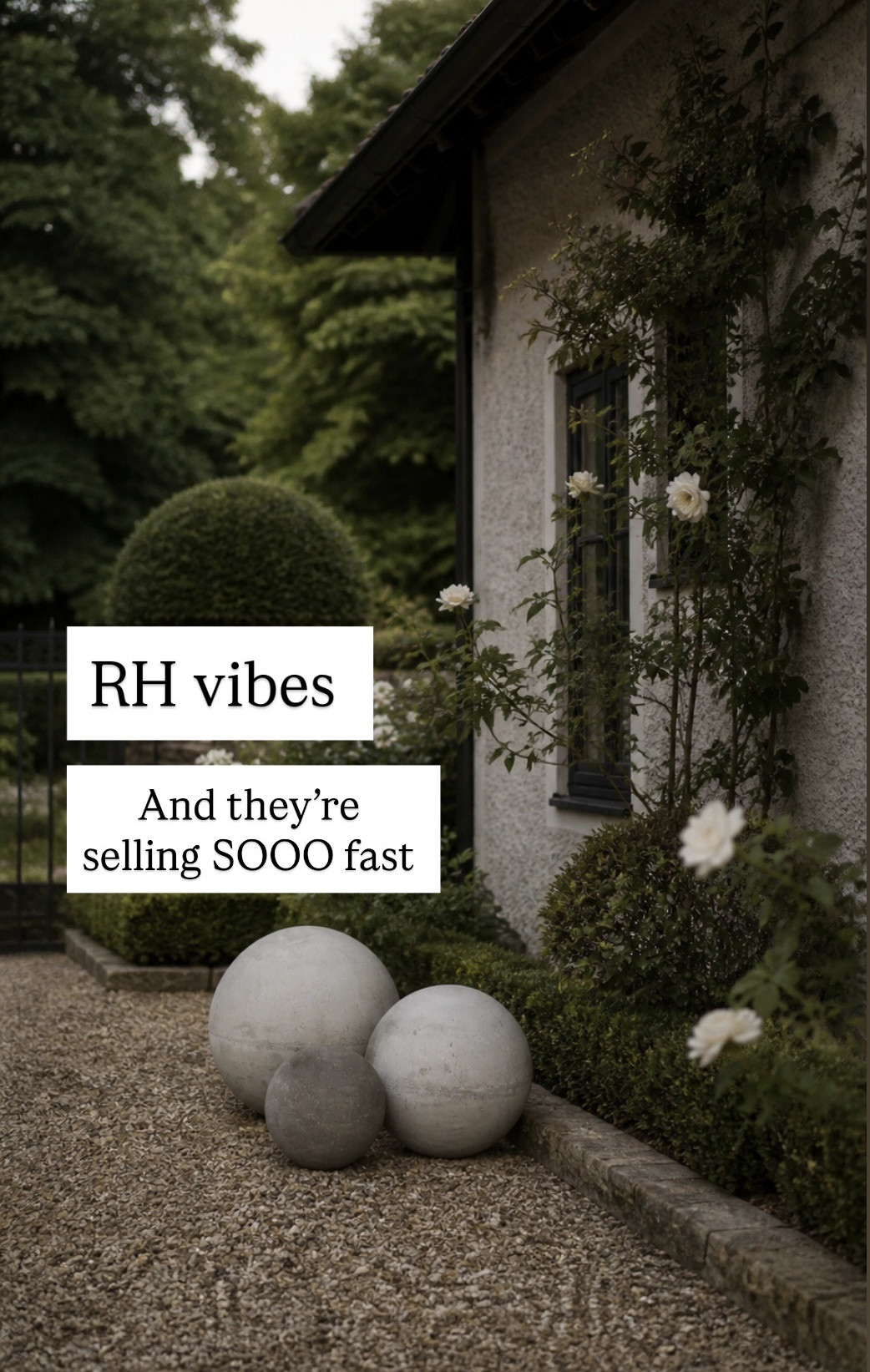 Restoration hardware vibes for way less these are selling really fast. They’ve been super popular outdoor garden decor, modern outdoor decor.

#LTKSaleAlert #LTKHome