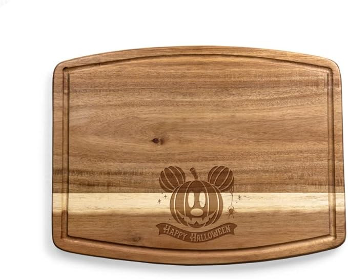 PICNIC TIME Disney Mickey Mouse Pumpkin Face Ovale Acacia Cutting Board, Serving Board, Charcuter... | Amazon (US)