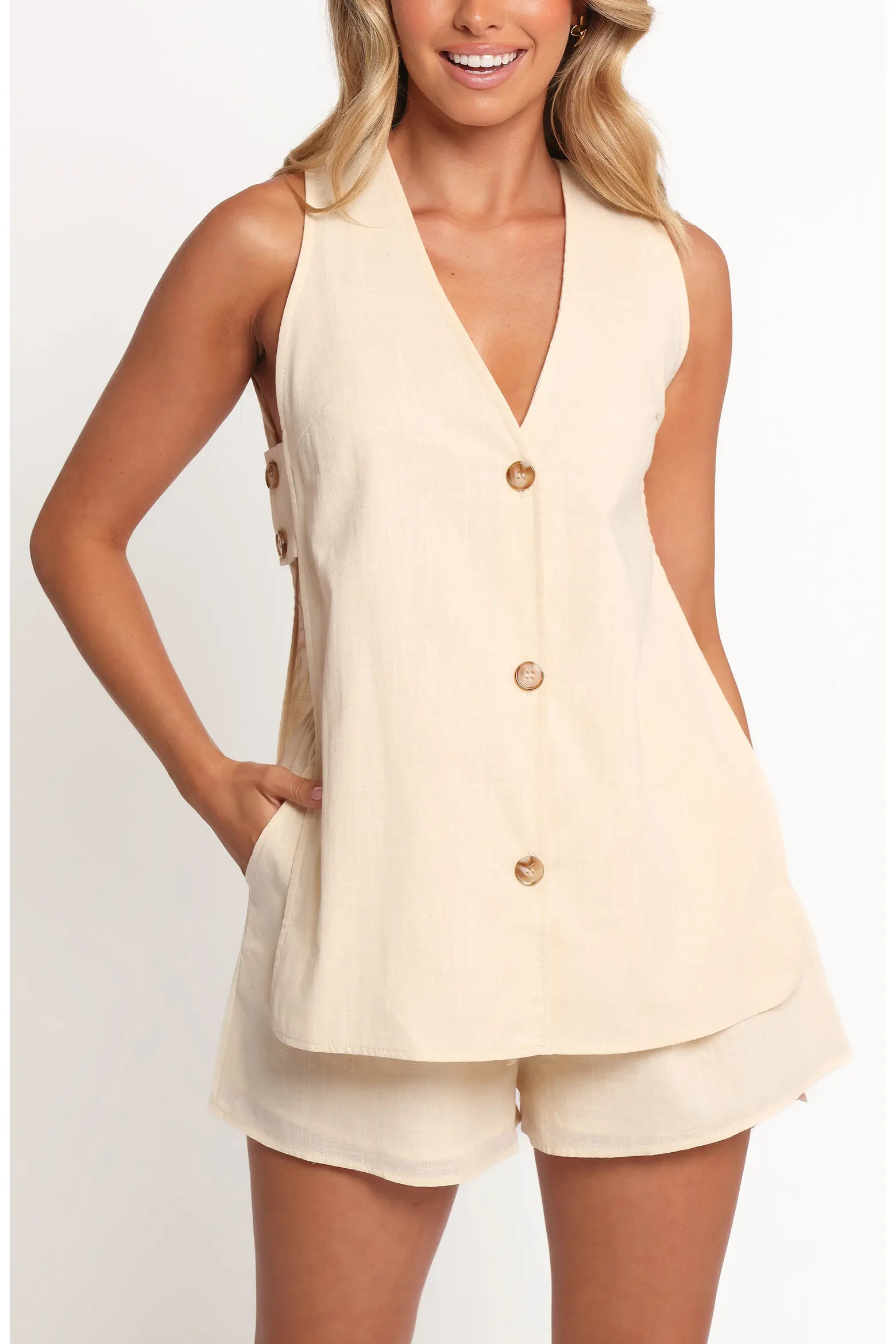 Miller Cotton Vest & Shorts Set (Women) | Nordstrom | Nordstrom
