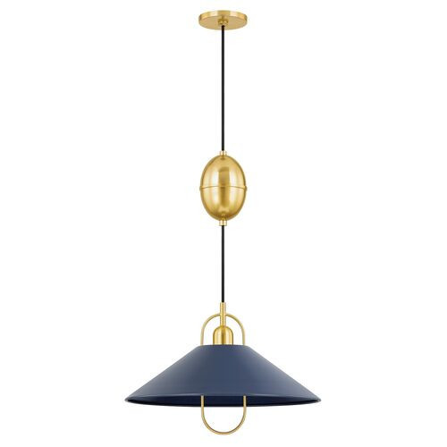 Rory 12" Pendant - Blue | Hanging Light, Lanterns - Practical, Aesthetic | One Kings Lane