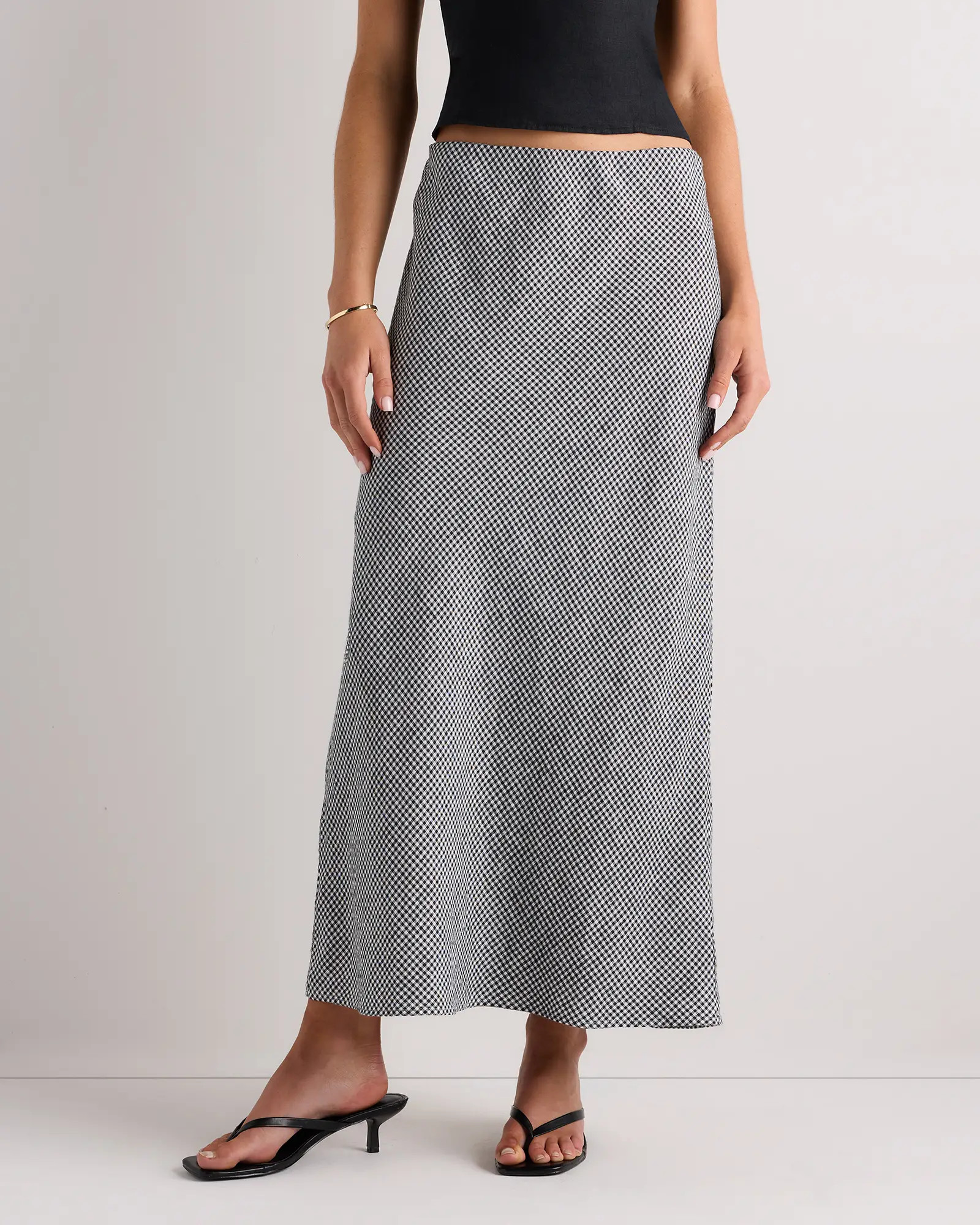 100% European Linen Midi Slip Skirt | Quince