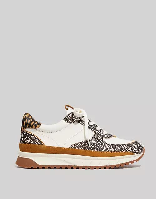 Kickoff Trainer Sneakers in Leather and Spot Mix Calf Hair | Madewell
