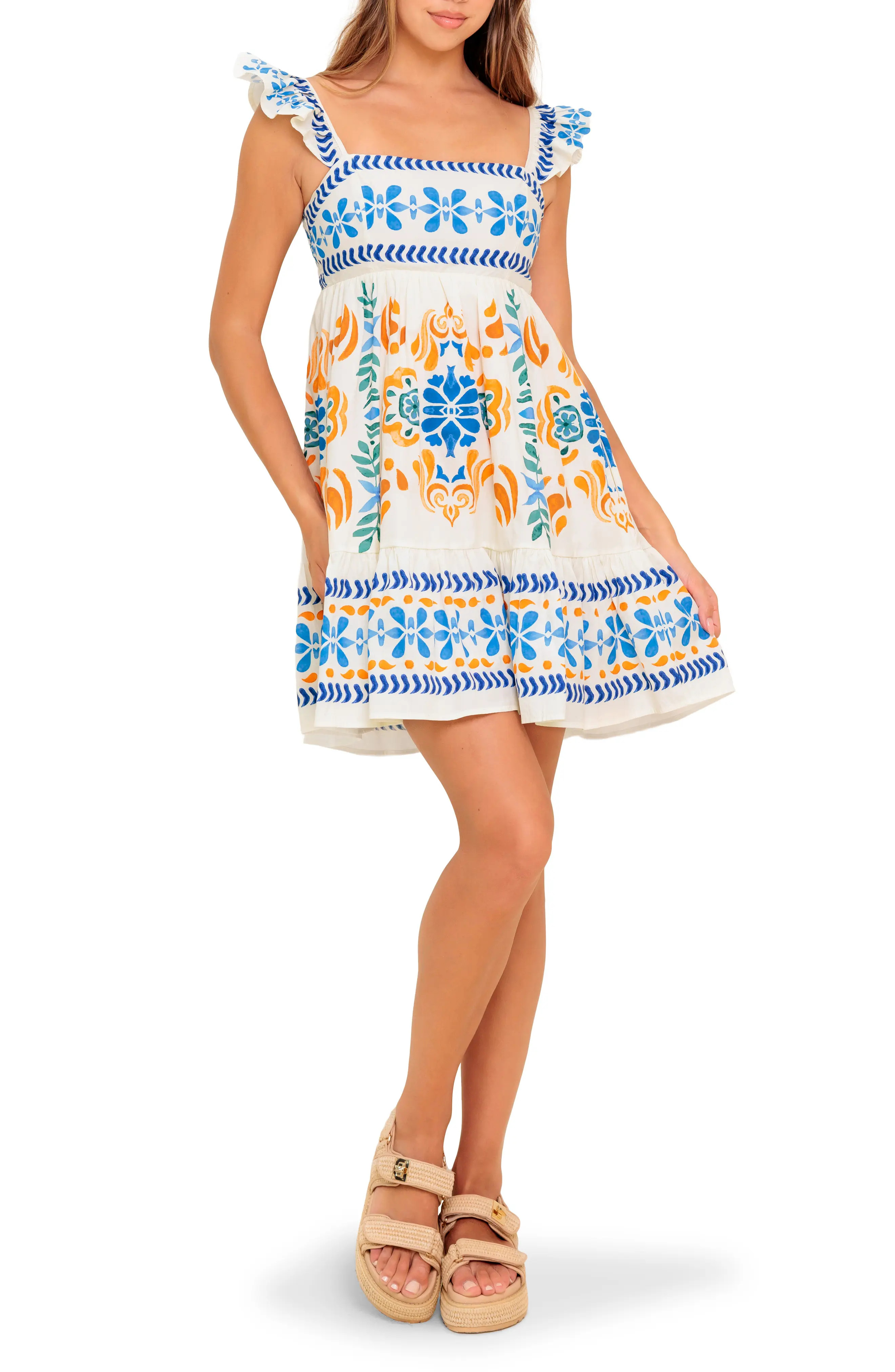 FLYING TOMATO Print Minidress (Women) | Nordstromrack | Nordstrom Rack