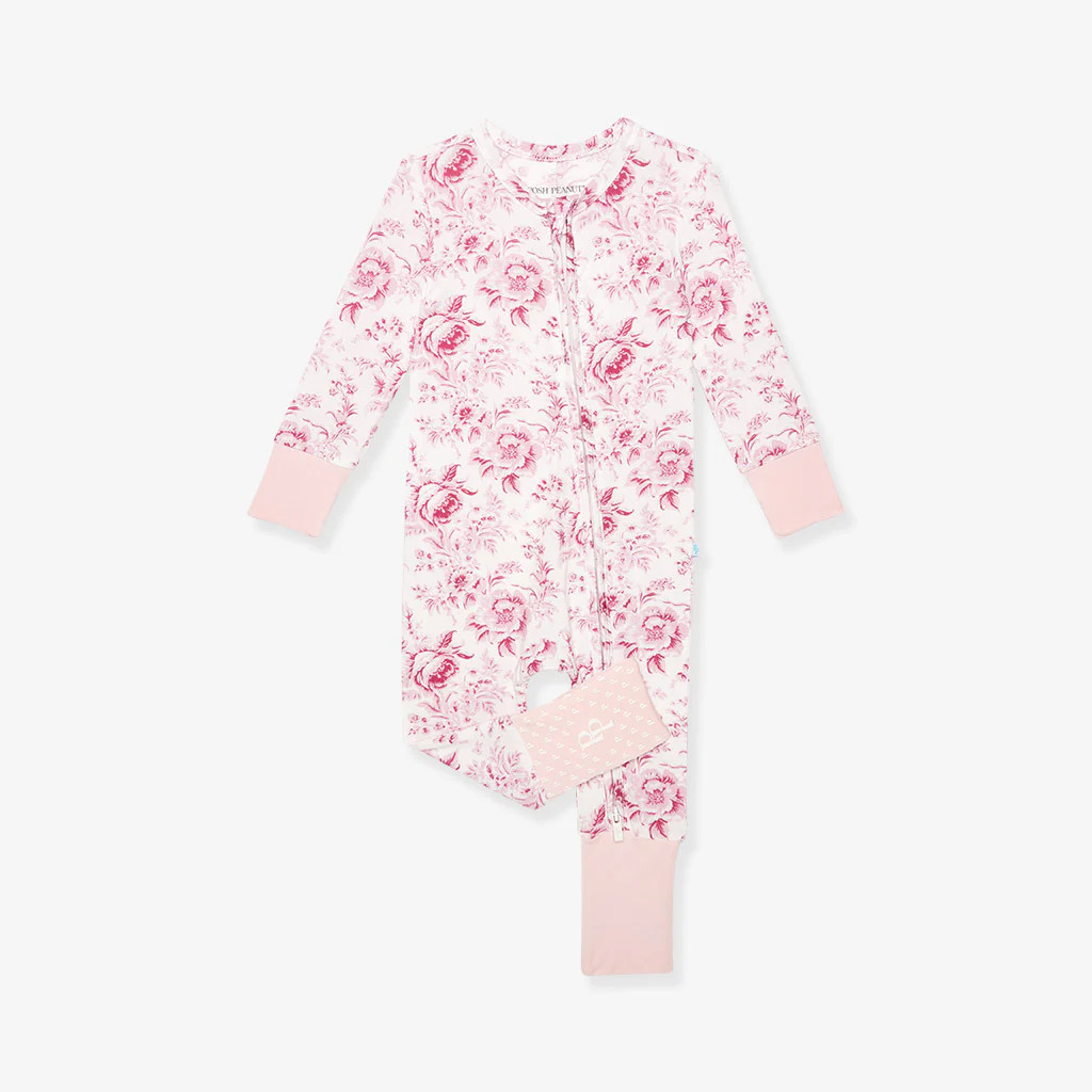 Floral Pink Baby Convertible Sleeper | Jolene | Posh Peanut