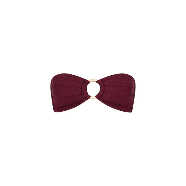 Strapless Bandeau Bikini Top - Sangria | Kulani Kinis ANZ