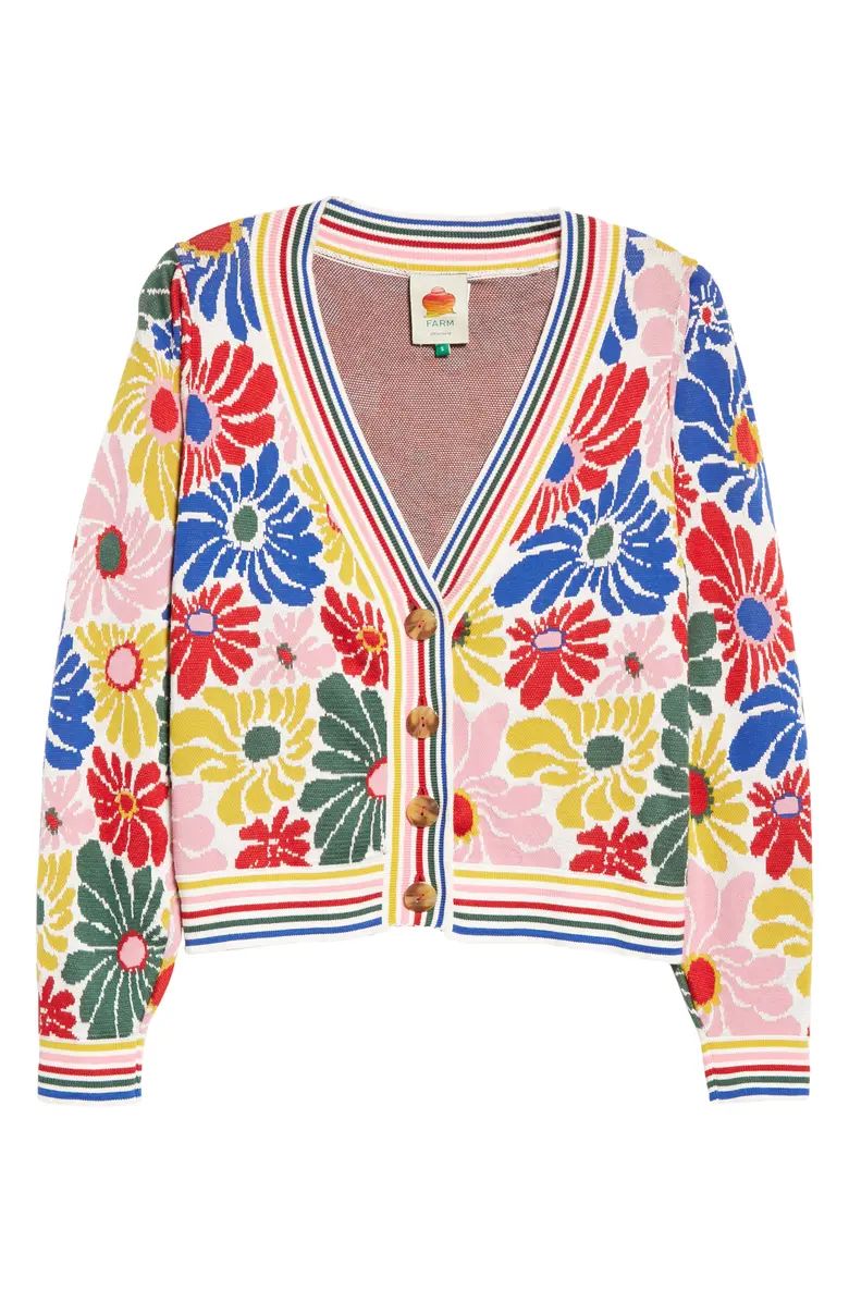 Sunny Daisies Floral Jacquard Cardigan | Nordstrom