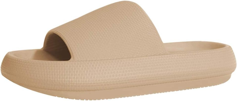 EQUICK Women's and Men‘s Slippers Shower Quick Drying Bathroom Sandals Open Toe Soft Cushioned ... | Amazon (US)