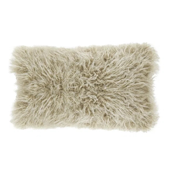 Mongolian Faux Fur Throw Pillow | Wayfair North America