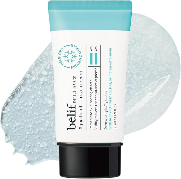 belif Aqua Bomb Frozen Gel Cream - Cooling Relief with Panthenol & Niacinamide - Daily Soothing &... | Amazon (US)