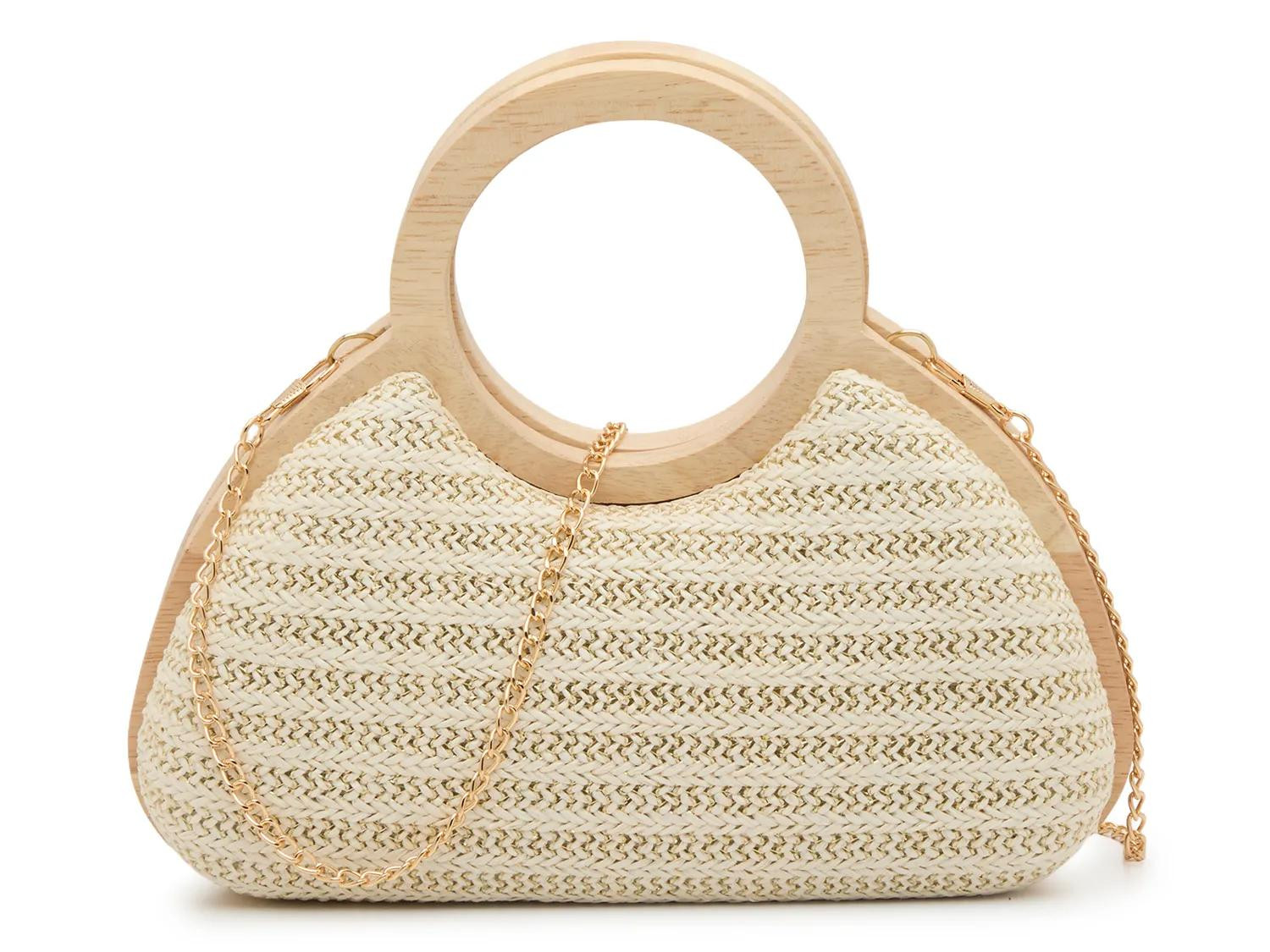 Crown Vintage Wood Handle Clutch | Women's | Natural Beige | Size Not Applicable | Handbags | Clutch | DSW