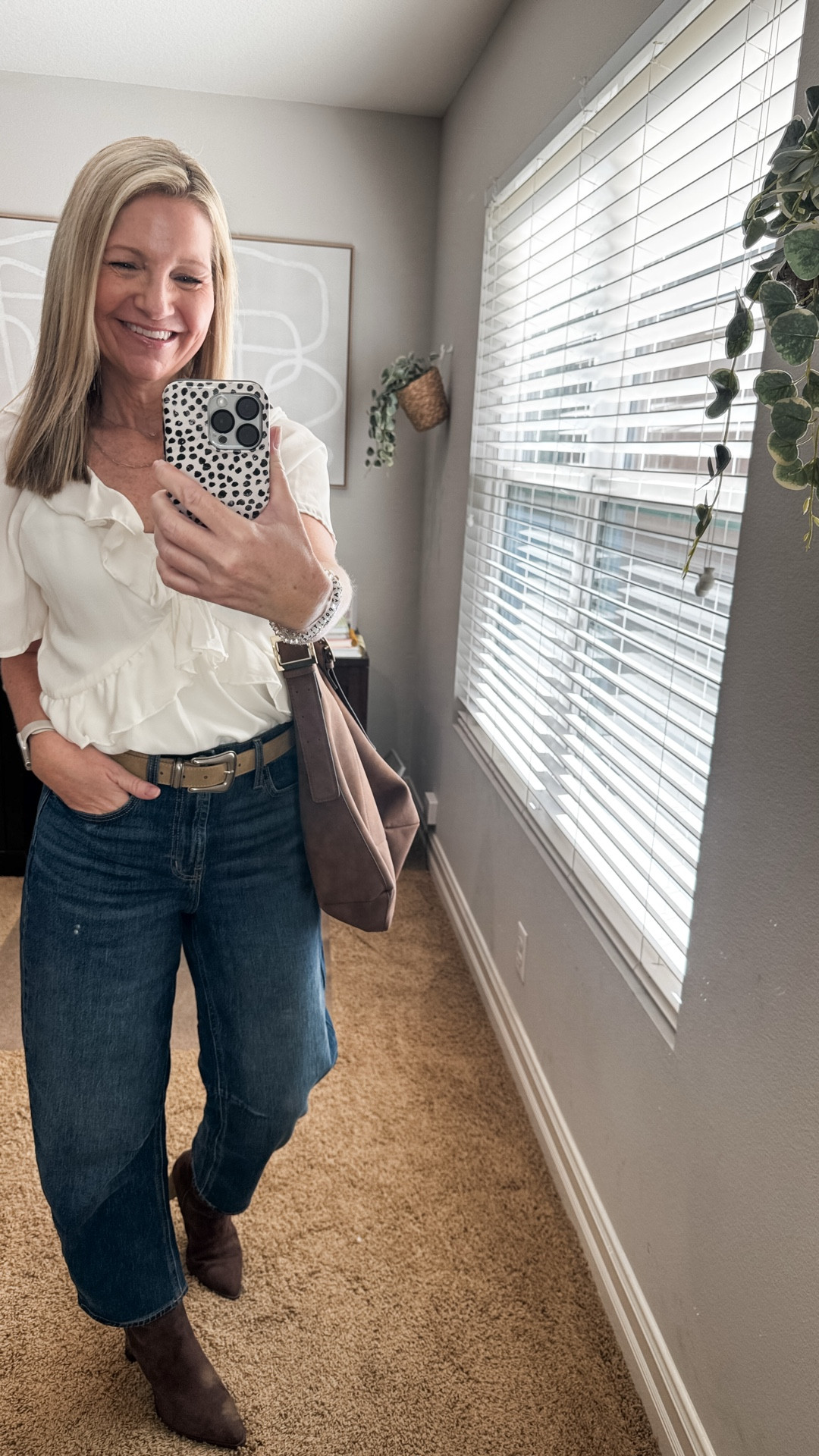 Barrel jeans aren’t for everyone but Old Navy converted me with my first pair last year and I’m hooked now. This latest style has been on major sale and has more of a tailored fit. They have a high rise waist and ankle length but they also come in a full length option. 

#LTKOver40 #LTKootd #LTKSaleAlert