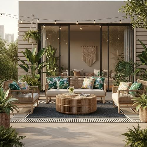 Nuloom Asha Dark Grey/Ivory, 4' x 6', Casual, Striped Border, Soft and Cozy, High Traffic, Stain ... | Amazon (US)