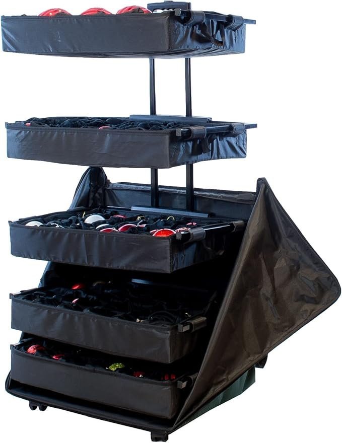 Northlight 5-Tray Telescopic Christmas Ornament Storage Bag - Holds up to 120 Ornaments | Amazon (US)