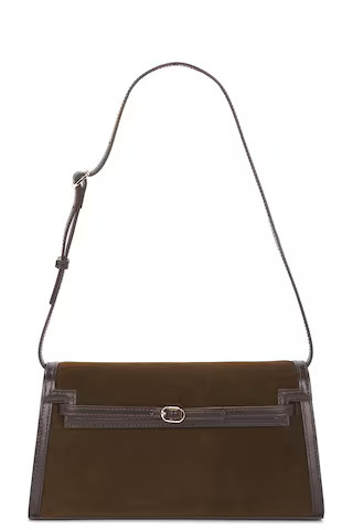 VERAFIED Suede Shoulder Bag in Truffle from Revolve.com | Revolve Clothing (Global)