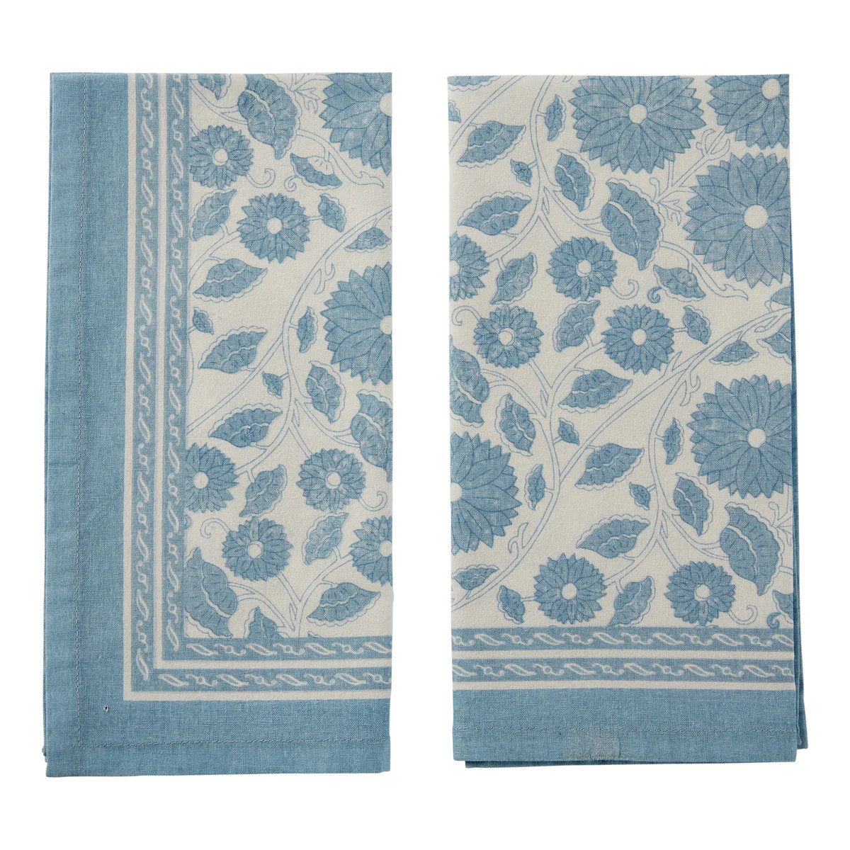 Calypso Napkins Blue, Set of 4 | Amanda Lindroth