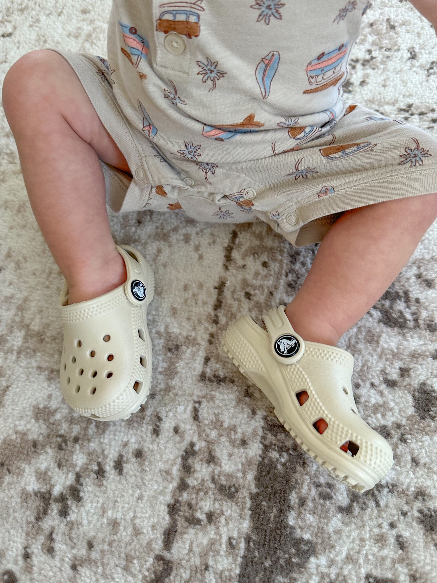 Beige Crocs!! Cutest neutral shoes for my toddler 😍🤍👟 It was sort of hard to find this color available in toddler sizes but i linked them! 

#LTKfindsunder50 #LTKshoecrush #LTKkids