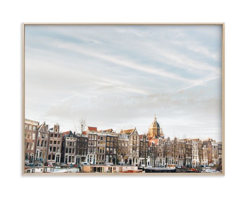"Minimalist Sunset in Amsterdam" - Photography Limited Edition Art Print by The One With Wanderlu... | Minted