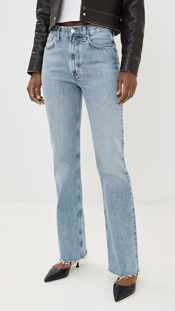 AGOLDE Mid Rise Baby Flare Leena Jeans | Shopbop | Shopbop