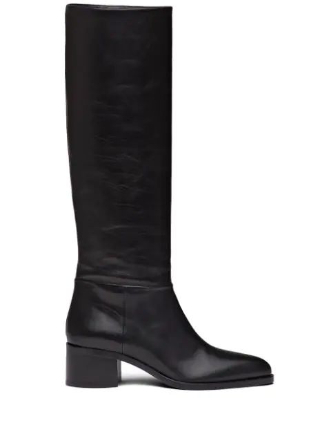 pointed toe knee high boots | Farfetch (US)