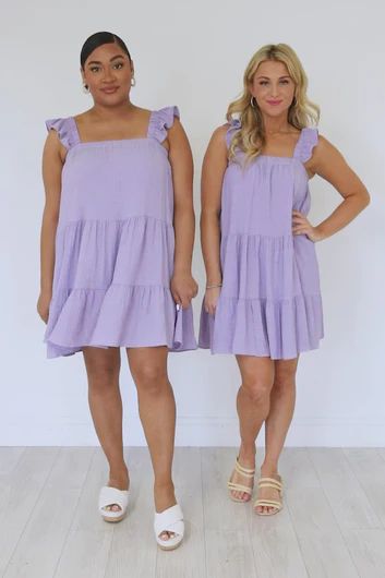 Don't Take It Personal Lilac Babydoll Mini Dress | Pink Lily