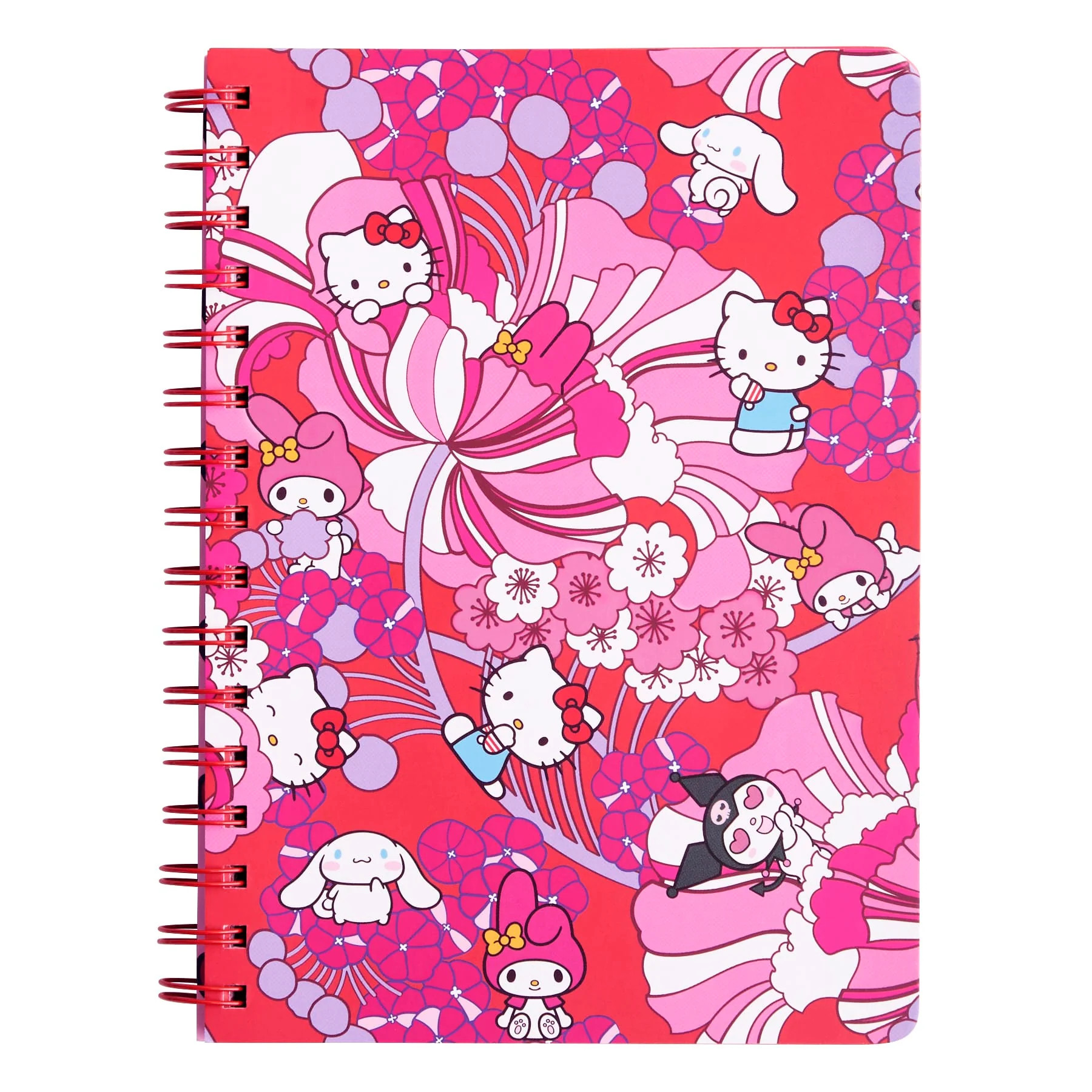 Hello Kitty® and Friends Small Spiral Notebook with Pockets | Vera Bradley