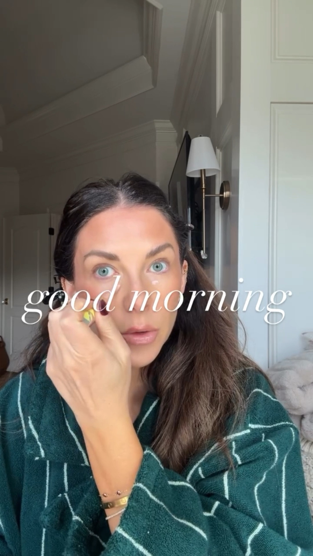 good morning

robe in S/M
makeup routine products linked! 

#LTKdayinmylife #LTKgrwm