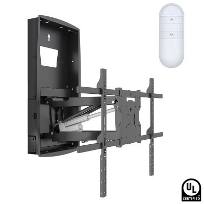 Mount-It! Motorized Fireplace TV Wall Mount, Electric TV Mount w/ Height Adjustable Drop Down Arms For Mantel Installation, Fits 65 - 80 Inch Screens | Target
